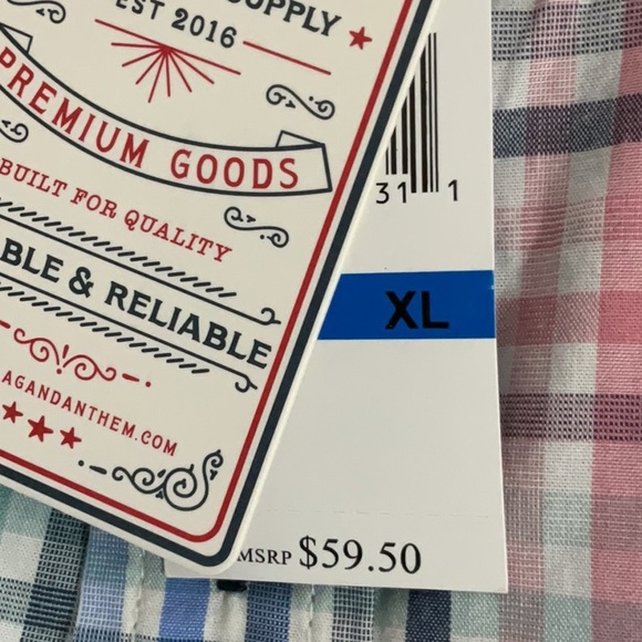 NWT Men’s long sleeve button down Flag&Anthem shirt - Picture 3 of 5